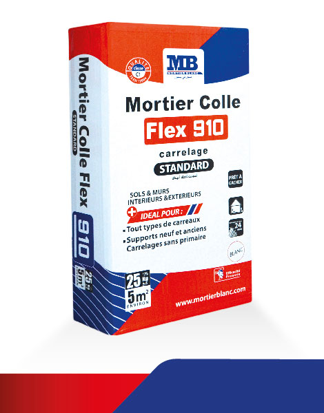 sac mortier colle callerage flex 910 mortier blanc 25kg - produit en algerie